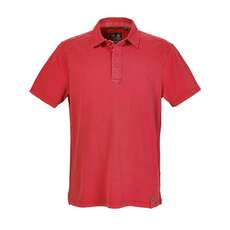 Musto Toile Col Polo - Rouge Cardinal Musto Toile Col Polo - Rouge Cardinal