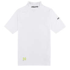 Musto Sunblock Manches Courtes Rash Guard - Blanc