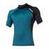 Mystic Crossfire Shortsleeve Rash Vest - Sarcelle