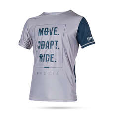 Mystic Kitesurf Block Quickdry Top Manches Courtes - Acier / Gris