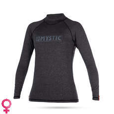 Mystic Womens Étoile À Manches Longues Rash Vest - Noir Mystic Womens Étoile À Manches Longues Rash Vest - Noir