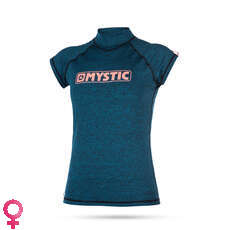Mystic Womens Étoile À Manches Courtes Rash Vest - Teal Mystic Womens Étoile À Manches Courtes Rash Vest - Teal