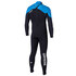 Mystic Étoiles 5/4 Backzip Kitesurf Wetsuit 2014 - Noir / Bleu