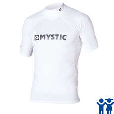 Mystic Étoile Junior Manches Courtes Rashvest - Blanc