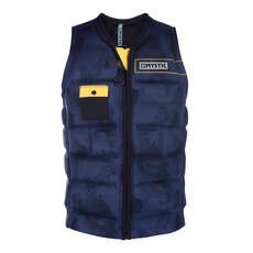 Mystic Stone - Veste À Impact À Effet De Sillage Zippé Sur Le Devant - Marine Mystic Stone - Veste À Impact À Effet De Sillage Zippé Sur Le Devant - Marine