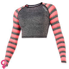 Mystic Femmes Dazzled Longsleeve Crop Top Rash Vest - Corail Mystic Femmes Dazzled Longsleeve Crop Top Rash Vest - Corail
