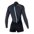 Combinaison Courte À Manches Longues Mystic Womens Brand 3 / 2Mm À Glissière Au Dos, - Noir