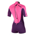 Combinaison Shorty Bzip Flatlock De Marque Mystic Pour Femmes - Pourpre