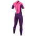 Combinaison 3/2 Mm À Bras Courts À Glissière Au Dos Pour Femmes Mystic Womens - Pourpre