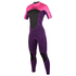 Combinaison 3/2 Mm À Bras Courts À Glissière Au Dos Pour Femmes Mystic Womens - Pourpre