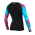 Mystic Womens Ébloui Longarm Shorty Rash Vest - Aurora