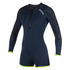 Mystic Femmes Diva 3 / 2Mm Fzip Longarm Shorty Combinaison - Marine / Lime