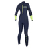 Combinaison Femme Mysta Diva À Dos Zippé 4 / 3Mm - Marine / Lime