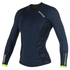 Haut De Néoprène En Néoprène Pour Femmes Avec Gilet Diva - Bleu Marine / Vert Citron