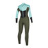 Combinaison Femme Mystic Star 5 / 3Mm À Zip Au Dos - Vert - Vert Menthe
