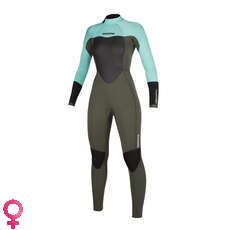 Combinaison Femme Mystic Star 5 / 3Mm À Zip Au Dos - Vert - Vert Menthe