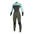 Combinaison Femme Mystic Star 5 / 3Mm À Zip Au Dos - Vert - Vert Menthe