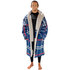 Poncho Imperméable Sola / Robe De Chambre À Langer - Carreaux Bleu Marine