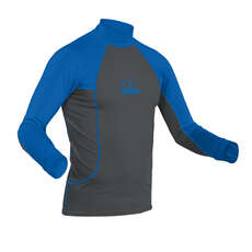 Palm Rash Guard Longsleeve - Gris Jet / Bleu Palm Rash Guard Longsleeve - Gris Jet / Bleu