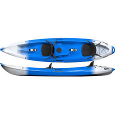 Perception Scooter Gemini Tandem Sit-On-Top Kayak - Bleu / Blanc