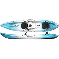 Perception Scooter Gemini Tandem Sit On Top Kayak - Blanc / Glacier