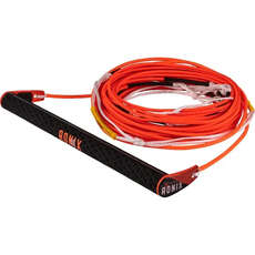 Ensemble Corde Et Poignée De Wakeboard Ronix Combo 6 - Rouge Fluo