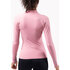 Zhik Femmes Eco Spandex Rash Guard Manches Longues - Rose Dtp-0063