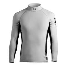 Zhik Mens Manches Longues Spandex Rash Vest / Garde - Ash Zhik Mens Manches Longues Spandex Rash Vest / Garde - Ash