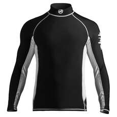 Zhik Mens Manches Longues Spandex Rash Vest / Garde - Noir Zhik Mens Manches Longues Spandex Rash Vest / Garde - Noir