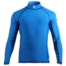 Zhik Mens Manches Longues Spandex Rash Vest / Garde - Cyan Zhik Mens Manches Longues Spandex Rash Vest / Garde - Cyan