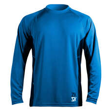 Zhik Mens Manches Longues Zhikdry Voile Haut - Bleu Zhik Mens Manches Longues Zhikdry Voile Haut - Bleu