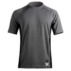 Zhik Hommes Manches Courtes Zhikdry Voile Haut - Gris