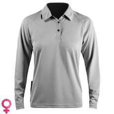 Zhik Femmes Manches Longues Zhikdry Voile Polo - Ash Zhik Femmes Manches Longues Zhikdry Voile Polo - Ash