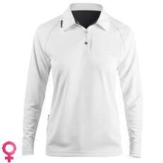 Zhik Femmes Manches Longues Zhikdry Voile Polo - Blanc Zhik Femmes Manches Longues Zhikdry Voile Polo - Blanc