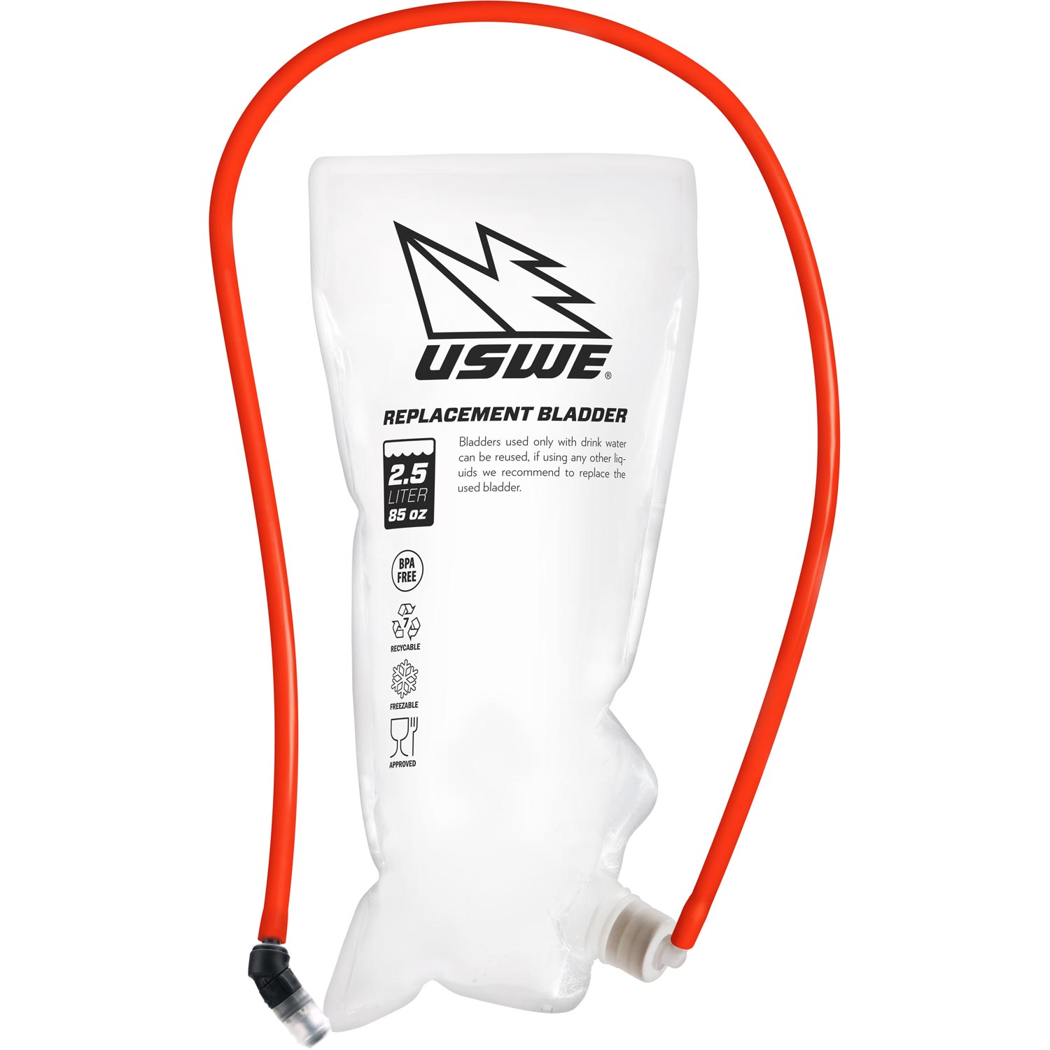 Uswe 2.5L Jarre Jetable Avec Valve De Morsure Et Kit De Tuyaux