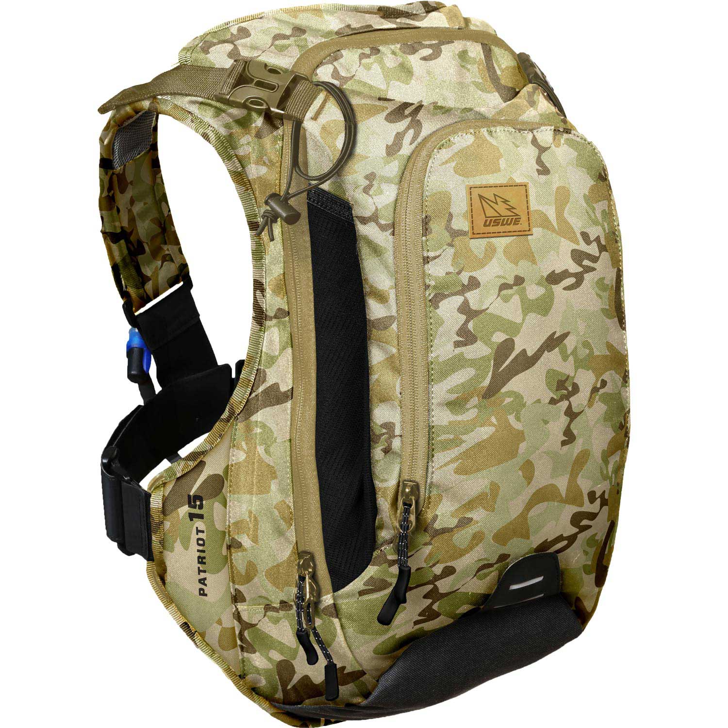 Uswe Patriot 15 Cb Pack + Protecteur De Dos - Camo