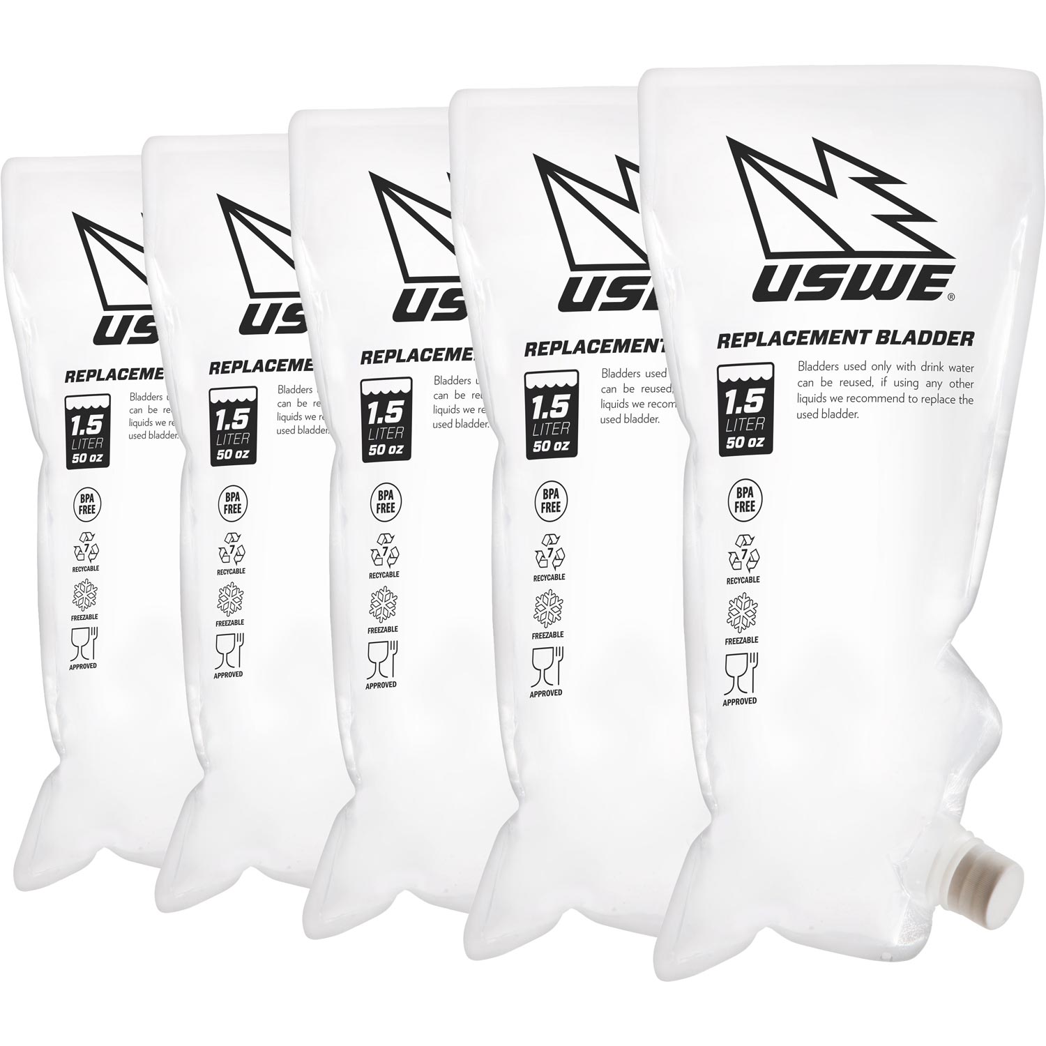 Uswe Recharge 1,5L De Vessies Jetables - (Paquet De 5)