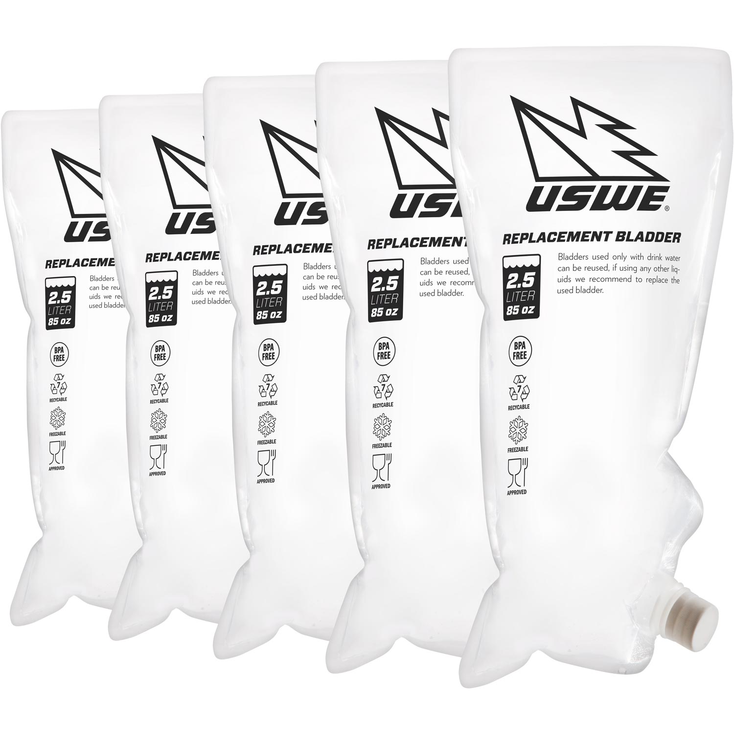 Recharge Uswe 2.5L Jarres Jetables - (Paquet De 5)