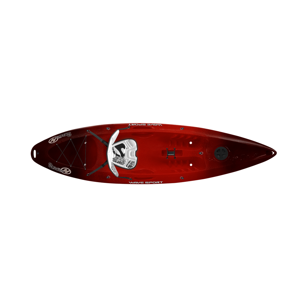 Wavesport Scooter Whiteout Sit-On-Top Kayak - Bombes De Cerisier