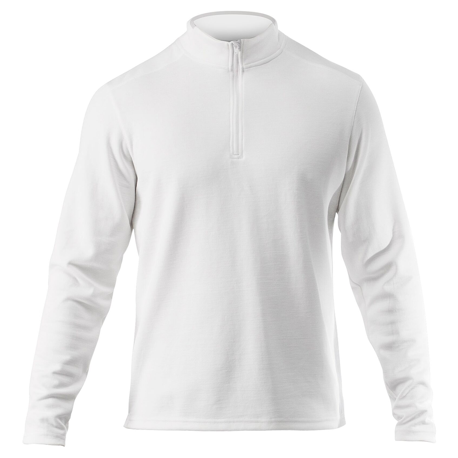 Zhikdry Lt À Manches Longues Zippé Top - Blanc