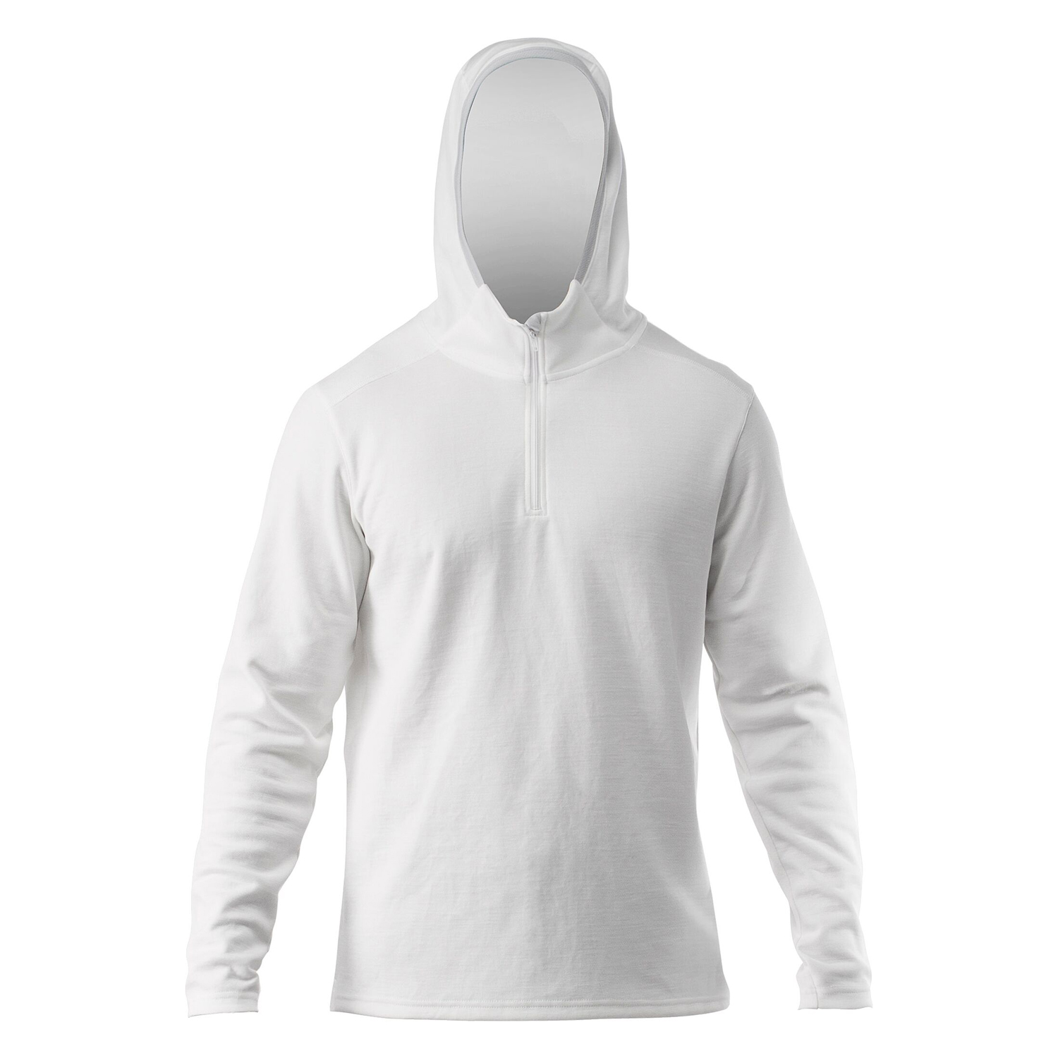 Haut À Capuche Zhikdry Lt À Manches Longues Zhikd - Blanc